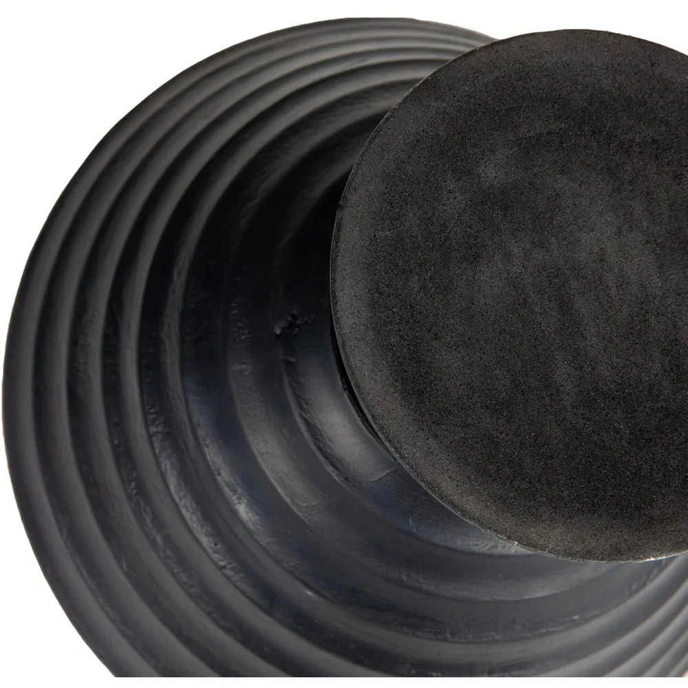 CREATIVE CO-OP NWT sculptural mango wood decorative bowl -black -9.75”